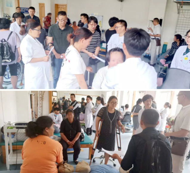 保山市殘聯(lián)攜各縣、區(qū)殘聯(lián)領(lǐng)導(dǎo)蒞臨我院考察康復(fù)訓(xùn)練項(xiàng)目實(shí)施情況